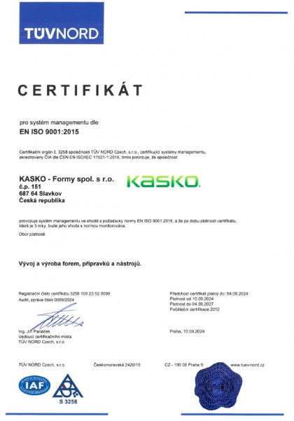 Certifikát pro systém managementu